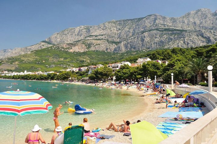 beach tucepi makarska croatia