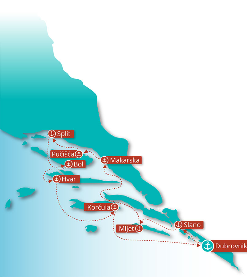 Divine Dalmatia Deluxe Cruise Overview