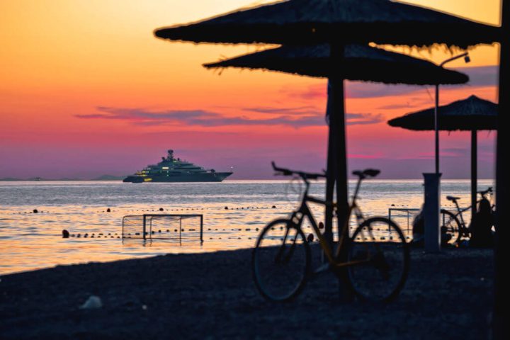 island ugljan sunset croatia