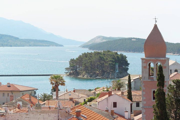 rab panoramic view croatia